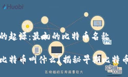 比特币的起源：最初的比特币名称

最初的比特币叫什么？揭秘早期比特币的历史